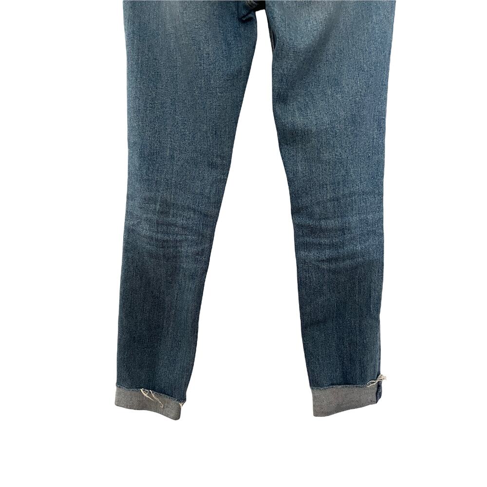 REVOLVE GRLFRND Womens Karolina Jeans Skinny Raw Hem Roll Up Blue Size 23 - Picture 6 of 10